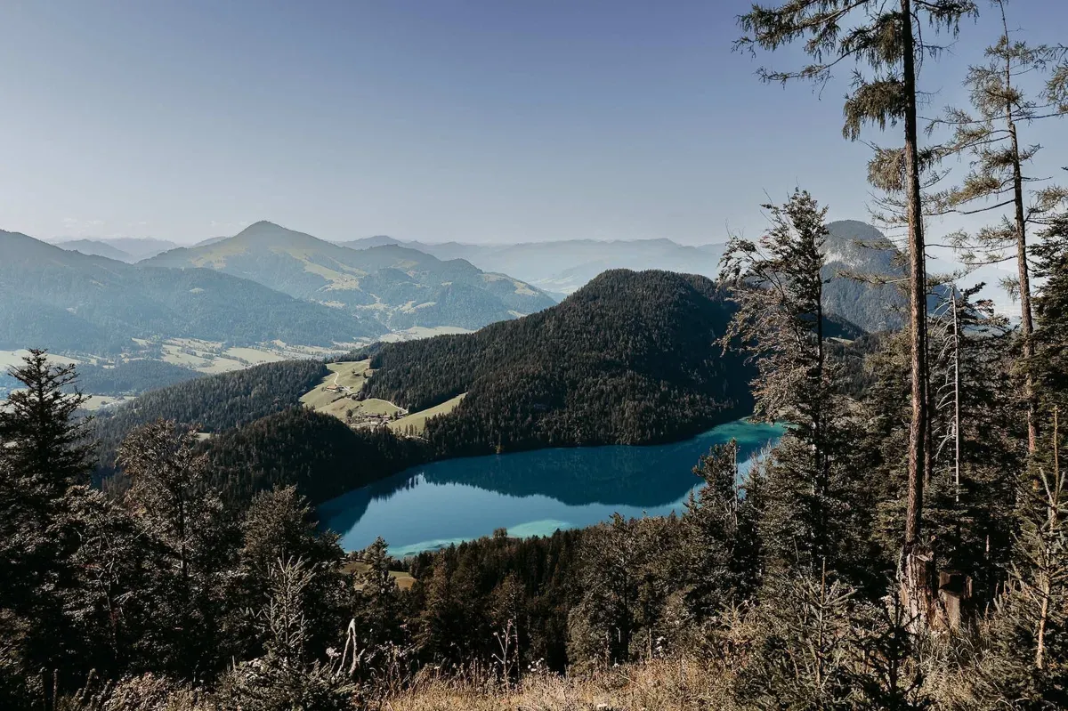 Der Hintersteiner See im Blick nach Südwesten